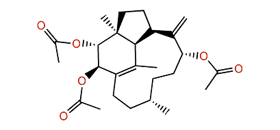 (2R,3R,4S,7R,9R,12S,16S)-Trinervita-1(15),8(19)-diene-2,3,9-triyl triacetate